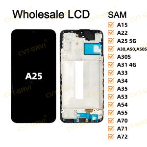CVT Factory Price Touch Screen High Quality Mobile Phone LCD for Samsung A25