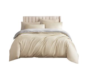 100% Cotton Customized Bed Sheet Size Color Luxury 4 Piece Duvet Cover Set for Home and Hotel