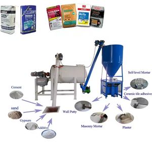 1-8ton Skim Coat Machine Dry Concrete and Mortar Bagging Plant Simple Dry Mortar Making Plant