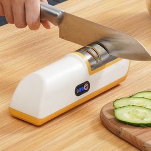 Multi-Functional USB Rechargeable Kitchen Tool Mini Quick Automatic Knife Sharpener