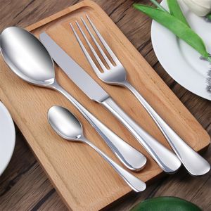 Mirror Finish Knife Fork Spoon Flatware Luxury Stainless Steel Tableware Set