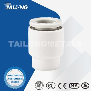 High-Flow Pneumatic Fitting Kq2c Pipe Cap with NPT Thread for Industrial Air Tools