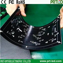 P2 P2.5 for Cylindrical LED Screen Column Digital Signage Round Video Screen Curve LED Wall Soft Module Flexible LED Display