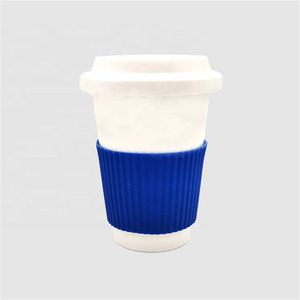 Custom Silicone Rubber Bottle Cup Sleeve for Mugs, Recyclable Heat Insulation Cup Cover
