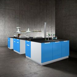 China Factory Price Lab Workbench with Storage Drawers Center Table