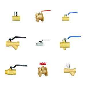 Fire & Industrial Brass Valves Assortment: Ball, Control, Gas, Gate, Solenoid Valves for Building Plumbing, HVAC & Light Industrial Systems
