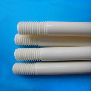 China Hardness Y-Tzp Zro2 Zirconia Stick Ceramic Thread Rods with Hole