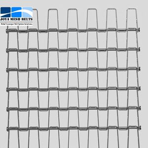 Metal Flat Wire Mesh Conveyor Belt Honeycomb Wire Mesh Belt for Food Industry
