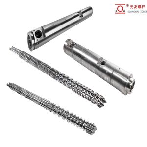 Premium Kmd 90 OEM Bimetallic Extruder Parallel Twin Screw Barrel & Extruder Single Screw Barrel Cylinder