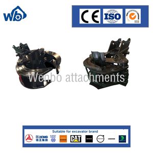 Hydraulic Excavator Tree Cutter Grapple China Tree Shear Customized Hydraulic Fixed Rotatory Tree Shear with Sharp Blade Wood Cutter Grapple for Excavator