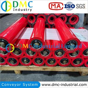 Customized Heavy Duty Motorized Drum Pulley Roller Belt Conveyor System Rubber Lagging Drive Head Snub Bend Tail Conveyor Drum Pulley
