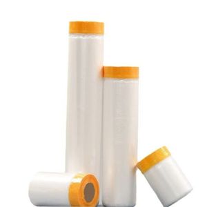 Premium Multi-Purpose Masking Film with Adhesive Tape Roll