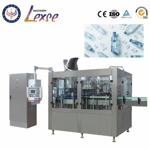 2000bph-24000bph Plastic Glass Bottle Automatic 3-in-1 Pure Water Filling Machine