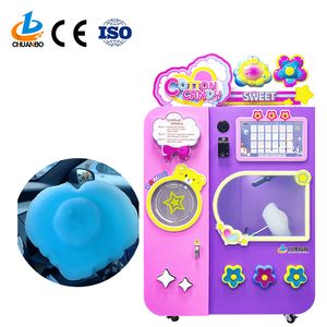 New Upgrade Multi Flavor More Than 100 Flower Commercial Candy Floss Automatic Cotton Candy Vending Machine