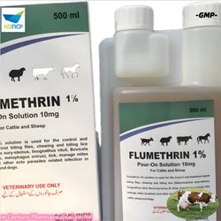 China GMP Factory Supply Flumethrin 1% Pour on Control Biting Flies Shewing for Cattle Sheep Dogs