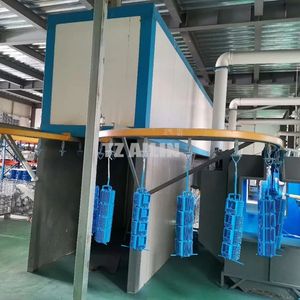 Ailin High Productivity Automatic Galvanized Steel Profile Cylinder Electrostatic Powder Coating Line System Spray Booths PLC
