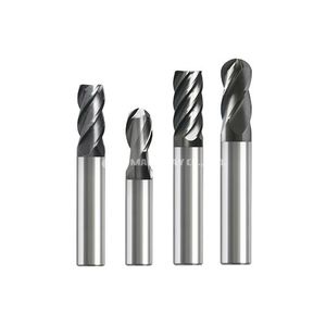 HRC55 Solid Carbide End Mill 4 Flute Tialn Coated for Steel Processing