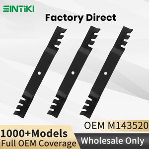 M143520 Mower Blades for John Deere 54" Deck UC22010 Z425 Z525e Z540m, 19 Inch Toothed Mulching Lawn Mower Blade