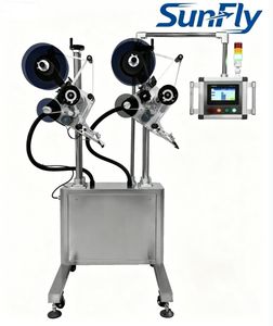 Full Automatic Top Plane Labeling Machine with Double Labelers