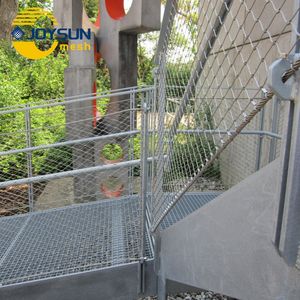 Ferrule Cable Mesh Stainless Steel Wire Rope Mesh Netting for Bird Net Garden Fence Safety Fence