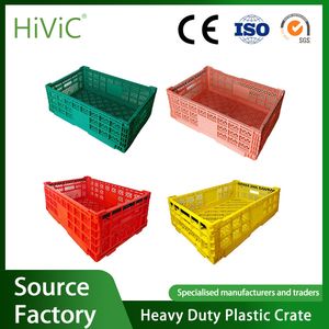 High Quality Custom Sizes and Colors Nest Moving Storage Stackable Mesh Plastic Crate for Agriculture Product