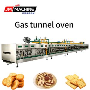 Industrial Gas Tunnel Oven for Biscuit Cookie Cupcake Swiss Roll Factory
