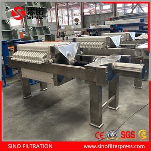 China Stainless Steel Filter Press for Animal Food Manufacturing Company
