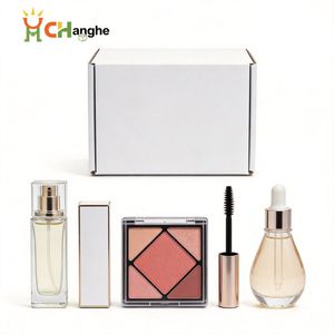 White Brown Customized Kraft Cardboard Mailer Box for Cosmetics Lips Skine Makeup Packaging