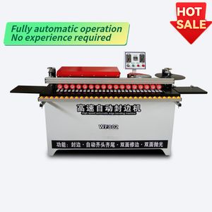 802 Woodworking Automatic PVC Edge Bander MDF Panel Wood Edge Banding Machine