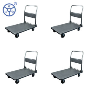 Wbd High Quality Foldable Stainless Steel Strong Impact Resistance Platform Trolley