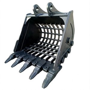 Heavy Duty 1.8m³ Manganese Steel Rock Skeleton Screening Bucket for Excavators
