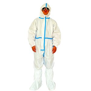 Protective Coverall Disposable Overalls Lab Chemical Resistant Coverall