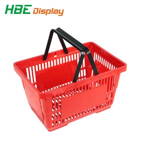 Supermarket Plastic Hand Shopping Basket for Grocery Store