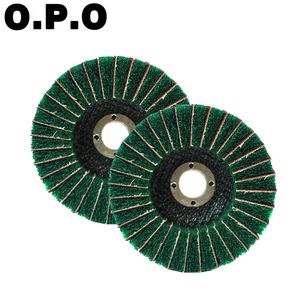 4.5 Inch Non Woven Flap Wheel Disc Scouring Pad with Sanding Cloth for Metal Polishing