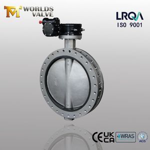Concentric U Section Flanged Butterfly Valve with Rubber Seat /Liner