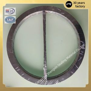 Boiler Shell Heat Exchanger Sealing Gasket with Reinforced Cross Rib Filled Graphite Spiral Wound Gasket