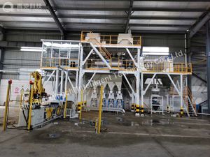 High Pressure Airless Plaster Machine Supporting Full Automatic Premixed Dry Mortar Production Line