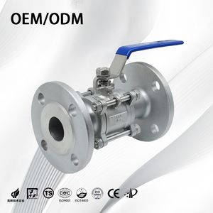 Stainless Steel Anti-Static 1/4"-4" Flange 3PC Ball Valve for High Pressure Systems