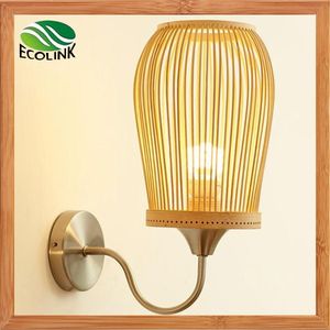 Bamboo Lampshade Wall Light / Wall Lamp for Home Decorative