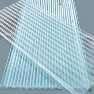 Factory Price Fiberglass Reinforced Solar Panel Roof Tile FRP Corrugated Roofing Sheet PVC Teja De Techo with 1.5mm 2mm 2.5mm 3mm or Customized