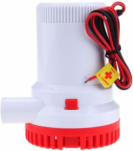 1500 Gph Electric Bilge Water Pump Marine Boat Yacht Submersible 1-1/2" Hose 12V 24V Bilge Pump