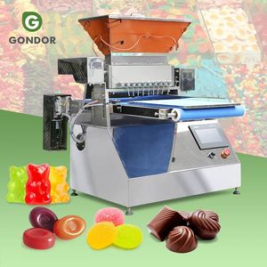 Semi Automatic Manual Hard Jelly Gummy Ring Extruder Depositor Chocolate Fruit Sour Sweet Small Candy Make Machine