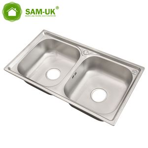 Outdoor Sink Tap Corner Waterfall Double Bowl Luxury Garbage Disposal Kitchen