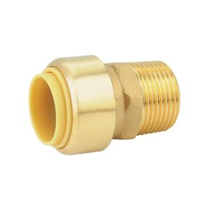 Brass Push-Fit Fittings with Quick Connections for Plastic Pipes