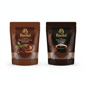 Factory Custom Printing 100g 200g Coffee Tea Powder Packaging Coffee Tea Bag Stand up Pouch with Valve