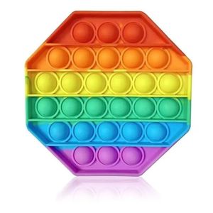 Silicone Stress Relief Wristband Fidget Toys, Wearable Push Pop Bubble Sensory Fidget Hand Finger Press Silicone Bracelet Toys