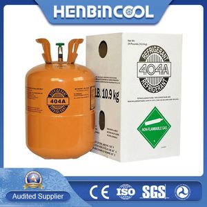 99.9% High Purity R404A Refrigerant Gas for Cold Storage Freezer Refrigeration Equipment