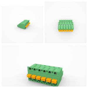 Galvanized Spring Terminal Block-Plugs 5.08mm Pitch with UL&CE Certifications