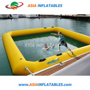 Inflatable Swimming Enclosure Portable Floating Pool with Net