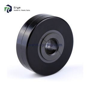 China OEM Customized High Quality Plastic Roller Pulley Wheel POM Plastic Coated Pulley Wheel with Free Sample